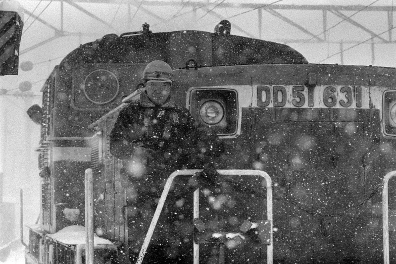 旧国鉄？　サボ　大雪 大雪の日 - ただいま鉄道写真スキャン中
