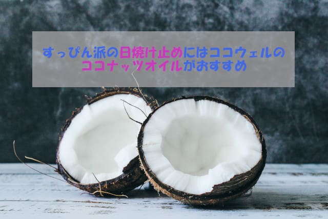 すっぴん派の日焼け止めにはココウェルのココナッツオイルがおすすめ みぃみぃland