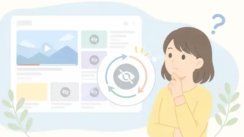 YouTubeの「おすすめに表示しない」ができない原因と対処法