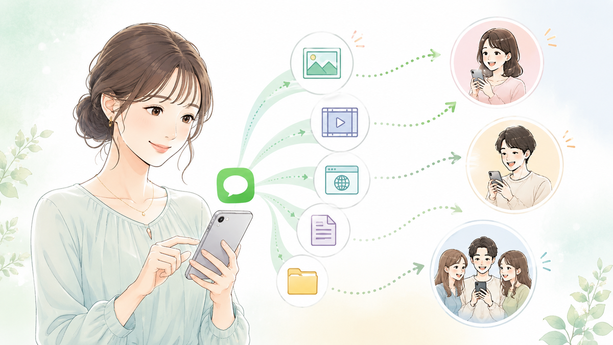 line の 共有 と は