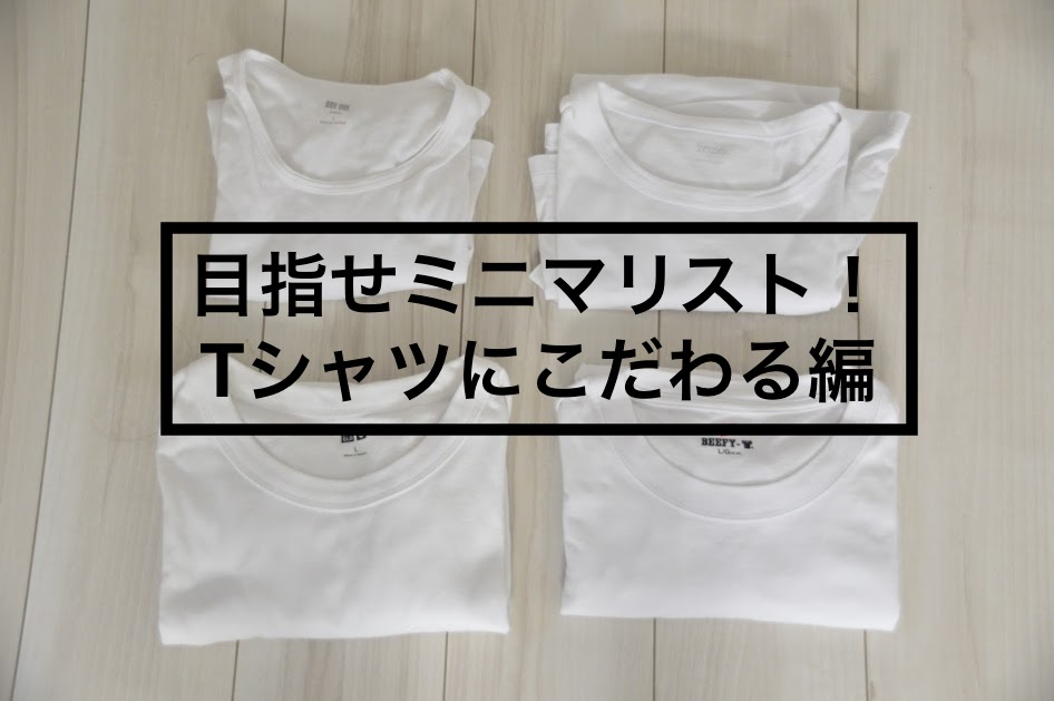 目指せミニマリスト Tシャツにこだわる編 ミニマリストらくだ