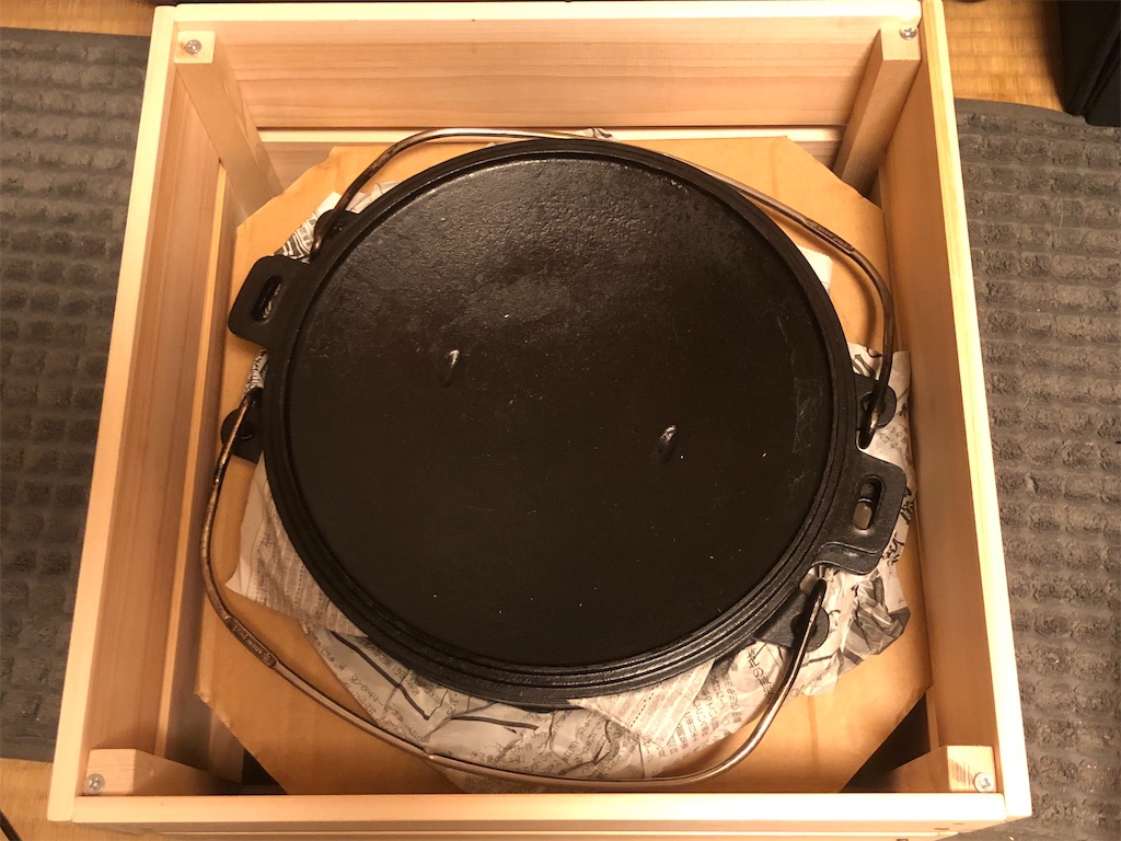 ダッチオーブン　DIY　木箱