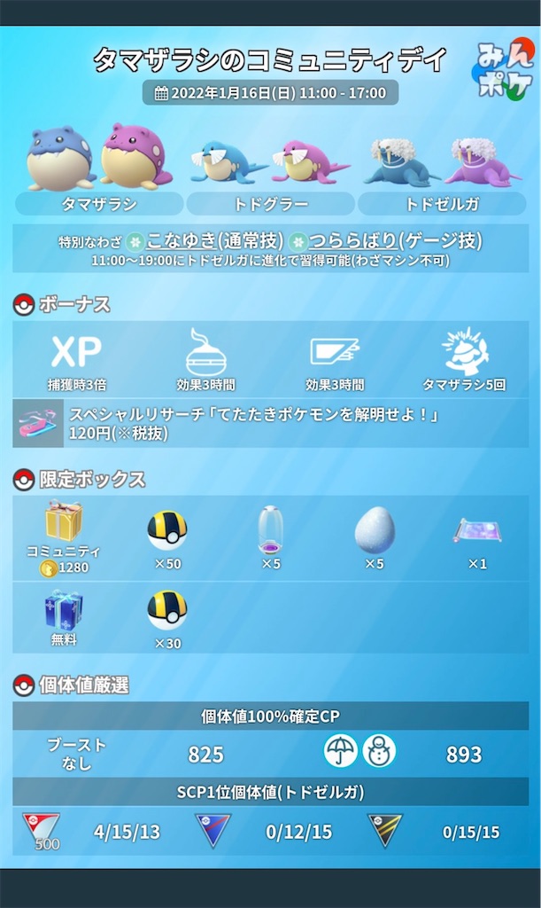 ポケモンgo 1月のコミュニティデイ 楽笑家のゆる いポケモンgoブログ