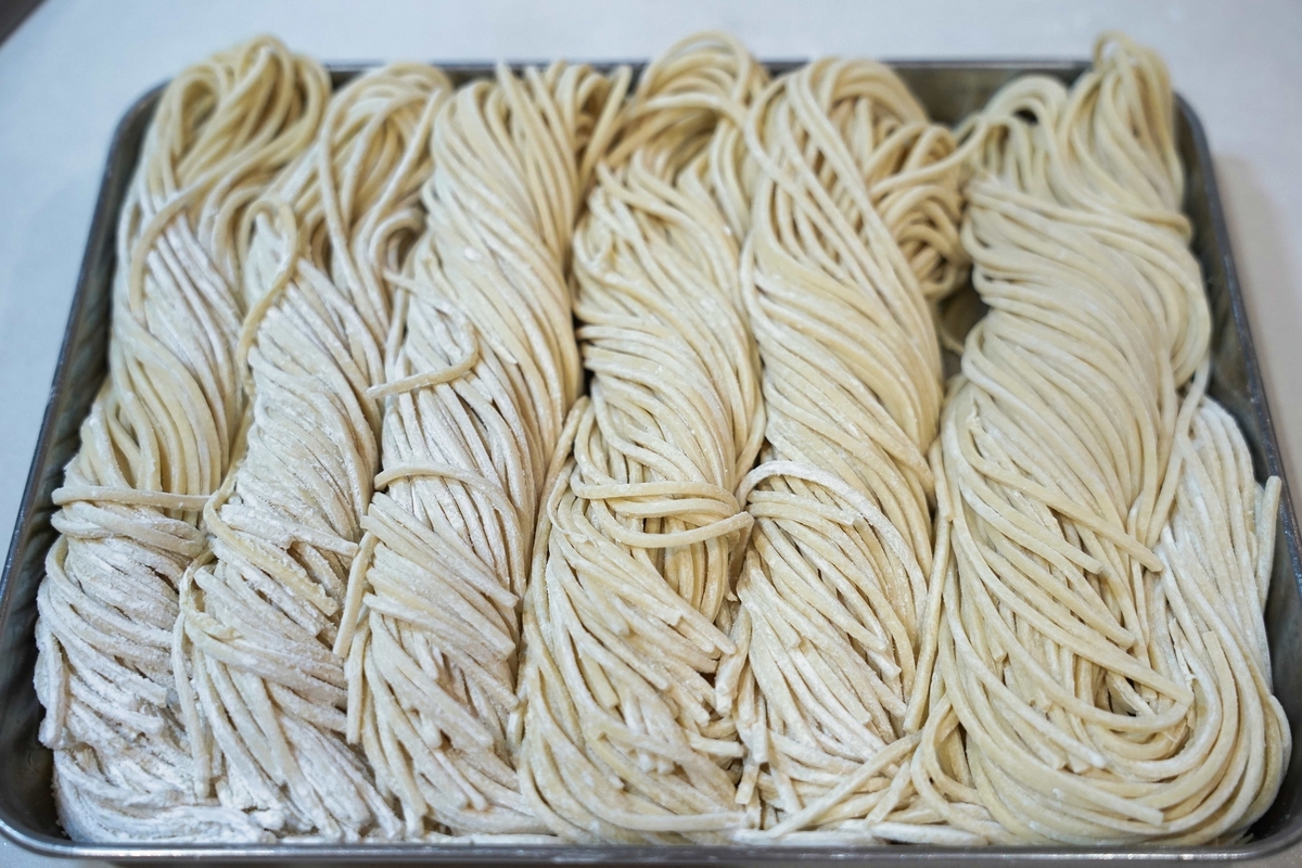 小野式製麺機をメンテして久しぶりに麺を打つ - がんがん食べ
