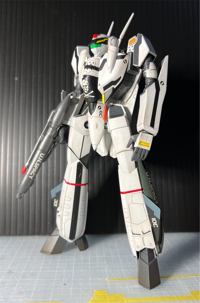 wave マクロスゼロ VF-0S(3) 組み立て - クラフト粒子散布中