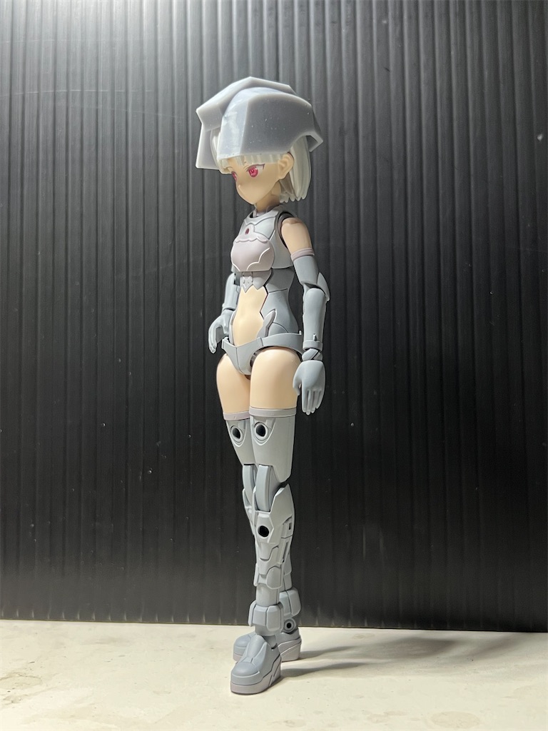 MS少女 Sガンダム(1) 試作モデリング - クラフト粒子散布中