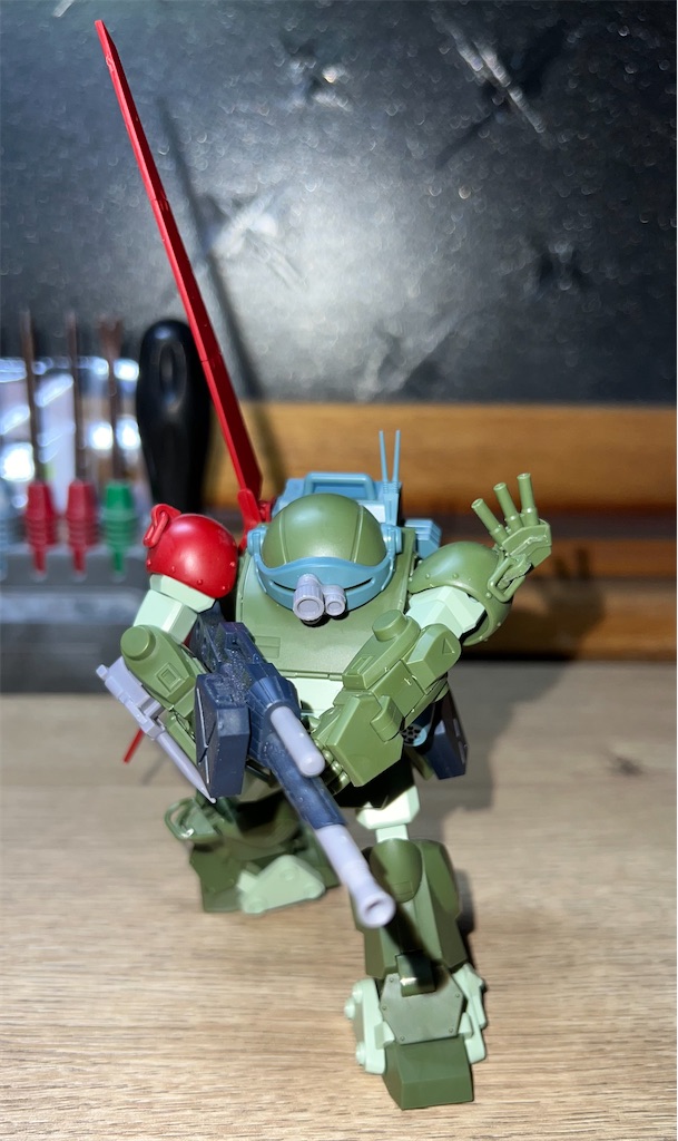 HG スコープドッグ リーマン機(1) 下地作ろう - クラフト粒子散布中