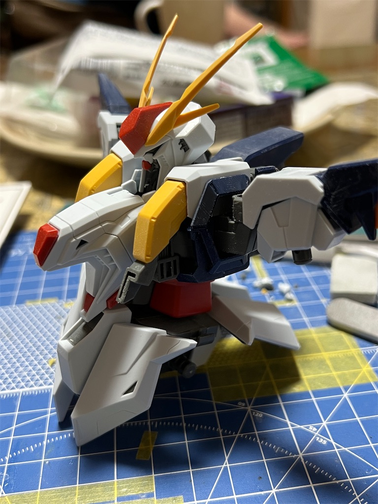 HGUC クスィーガンダム(1) 仮組とプロポーション変更スタート