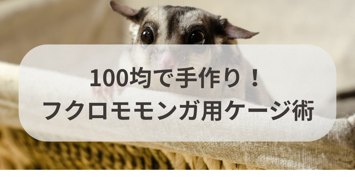 フクロモモンガ用 手作りゲージ 【公式通販】