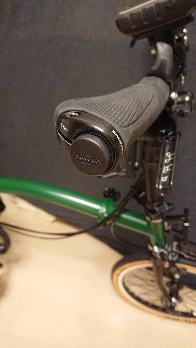 廃盤品 *PDW* whiskey ergo グリップ 黒レザー ブロンプトン 廃盤品 *PDW*