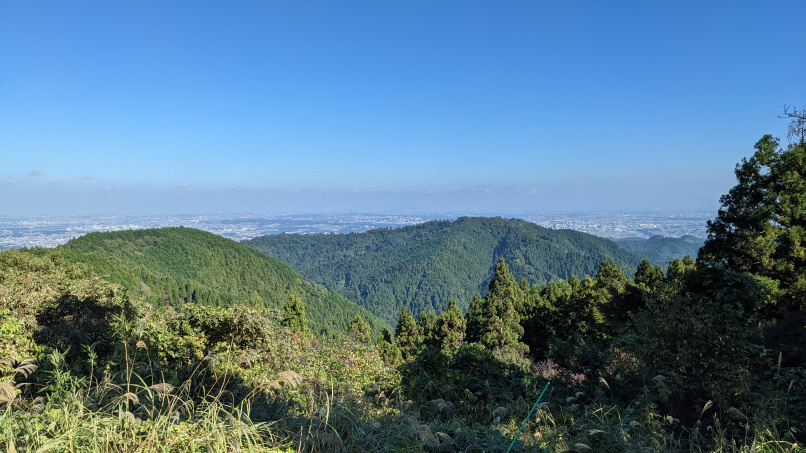 城山から高尾山