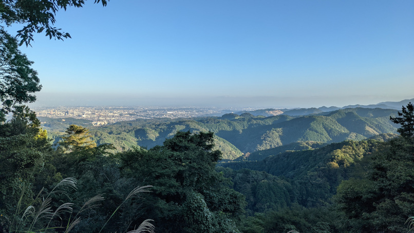 展望台から横浜方面