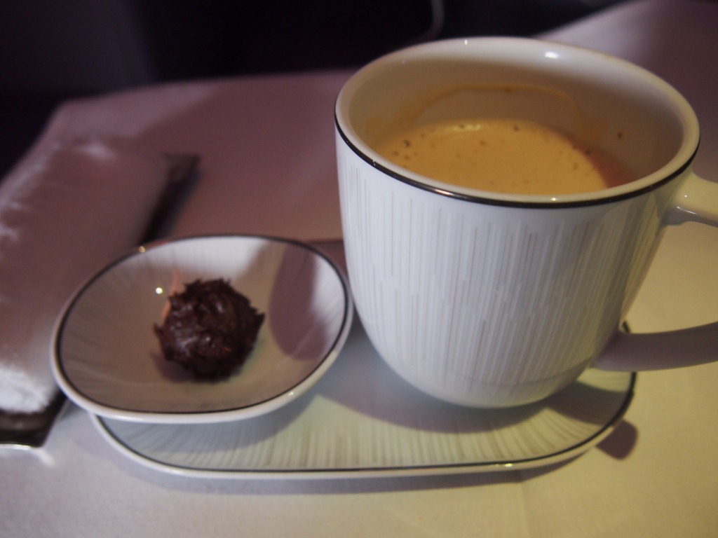 タイ国際航空_機内食_食後のお茶