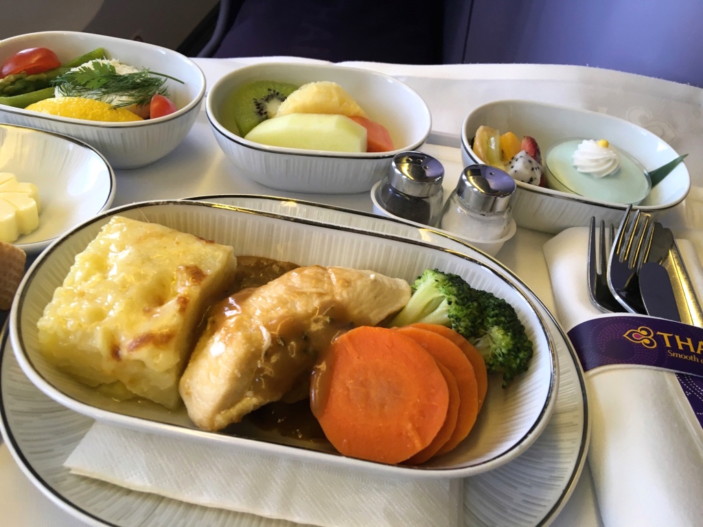 タイ国際航空-ビジネスクラス-機内食