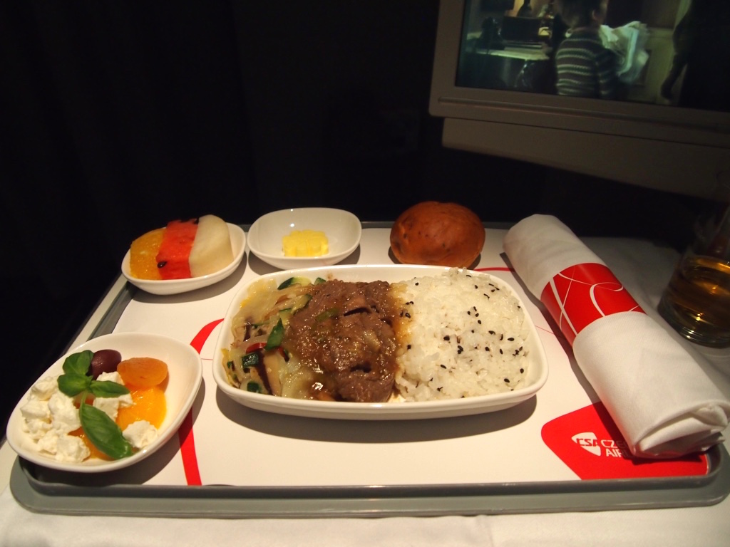 チェコ航空-ビジネスクラス-機内食