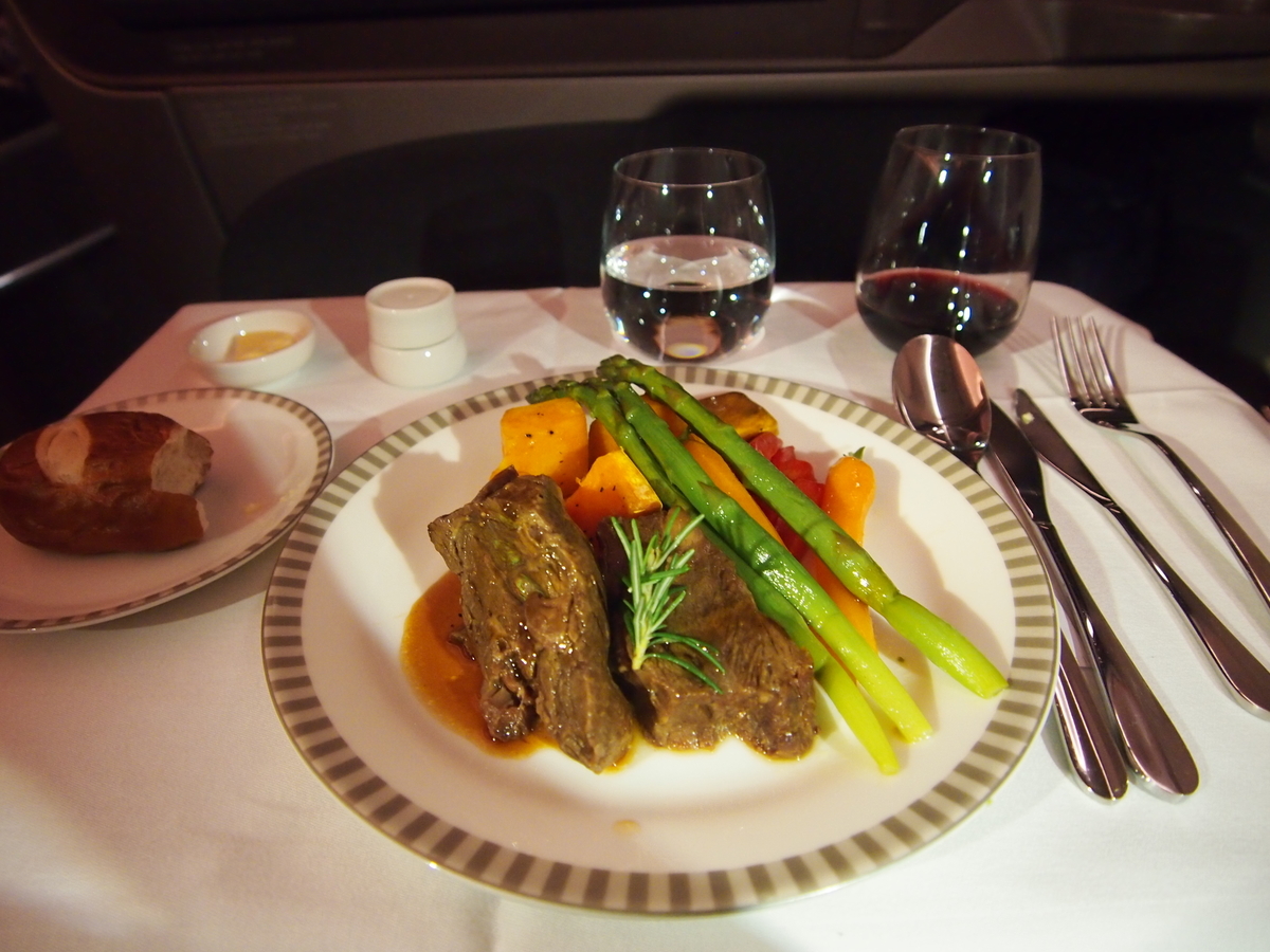 シンガポール航空_A350_機内食