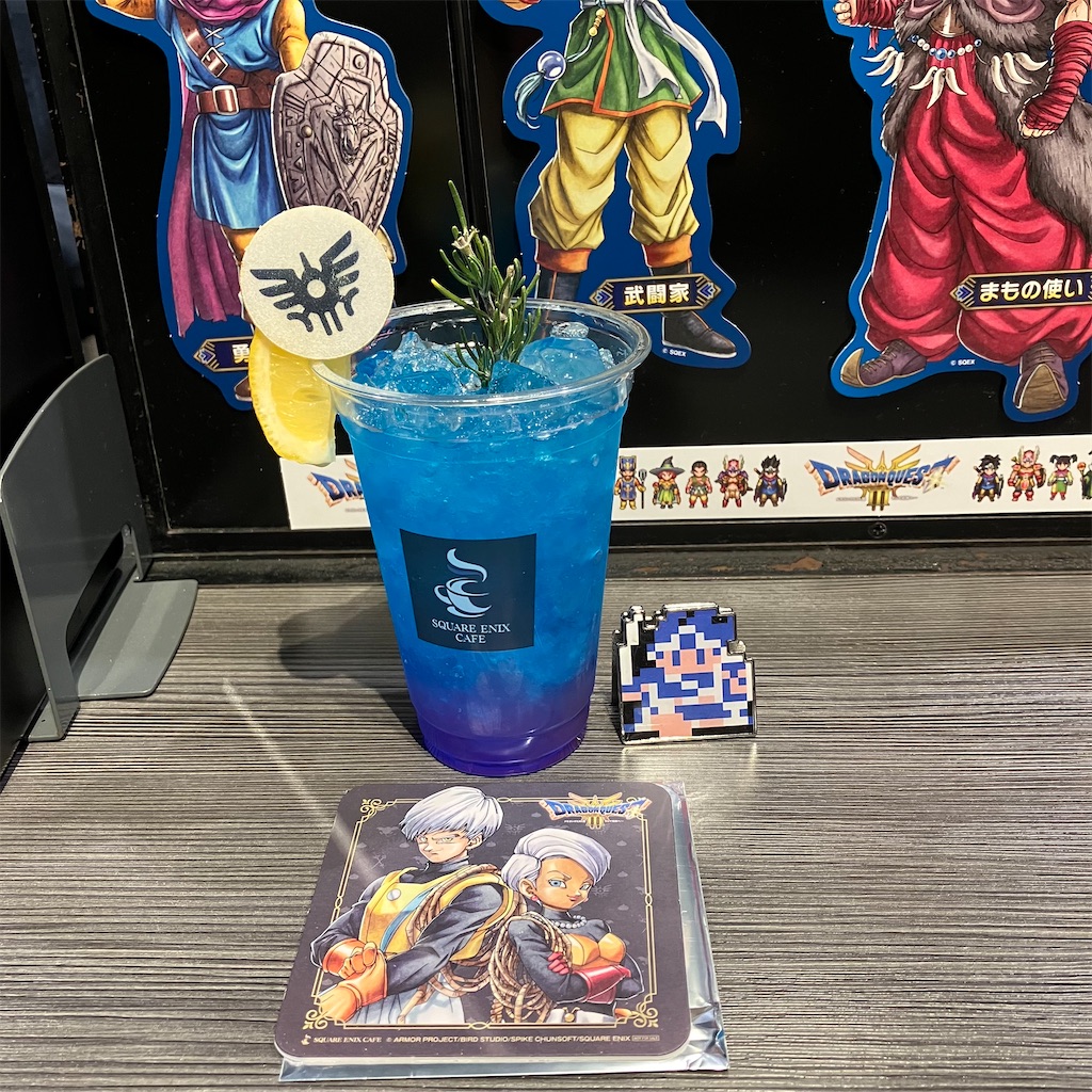 スクエニカフェ　ランチョンマット　ドラクエ3 後期　フルコンプセット 3種】ランチョンマット スクエニカフェドラゴンクエスト3コラボ
