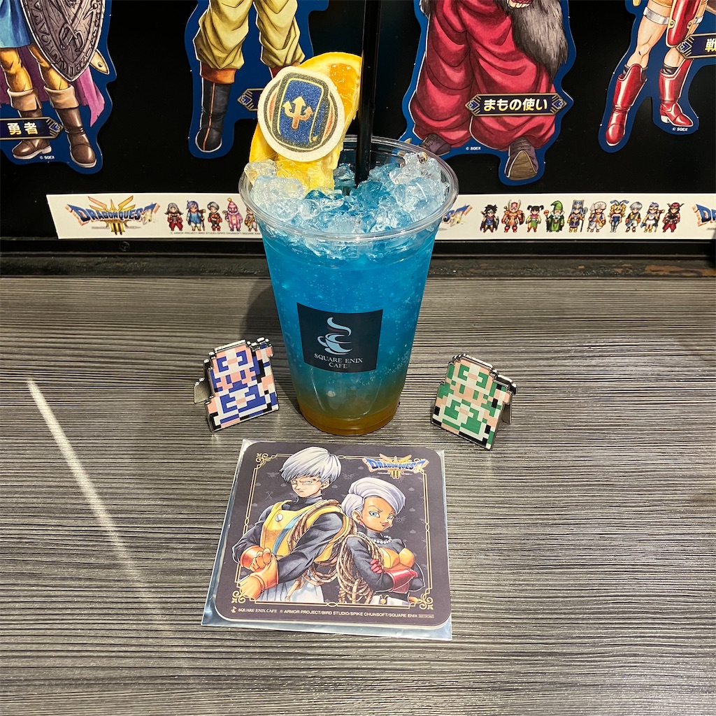 ドラクエIII スクエニカフェ 通期 前期 後期 ランチョンマット フルコンプ SQUARE ENIX CAFE TOKYO