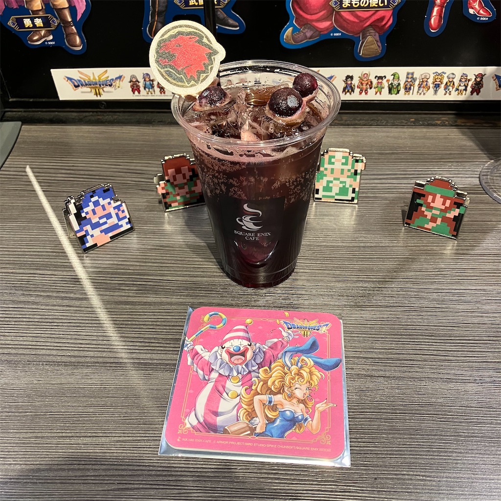 スクエニカフェ　ランチョンマット　ドラクエ3 後期　フルコンプセット ランチョンマット どこで買う ドラクエIII スクエニカフェ 通期