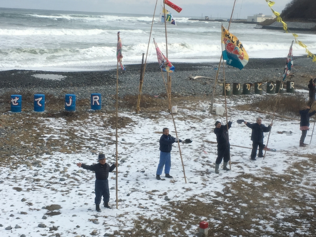 東北エモーション 大漁端で歓迎