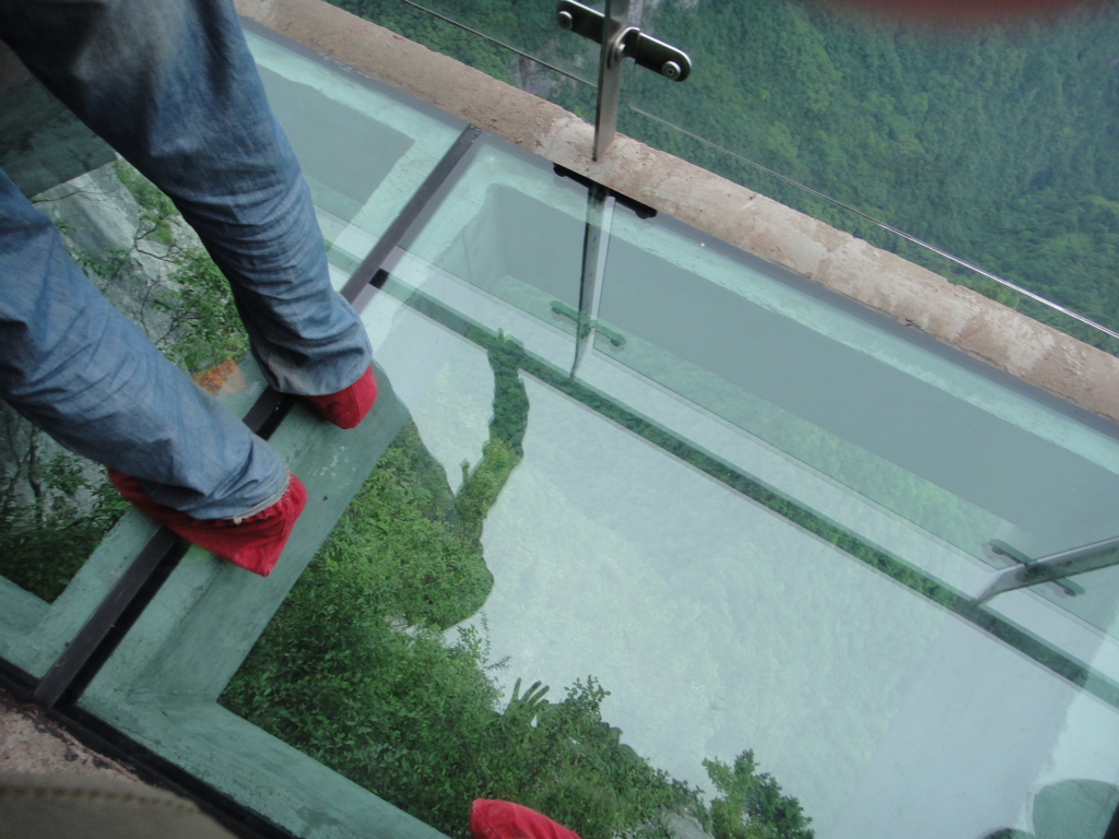 張家界 天門山 ガラスの桟道体験