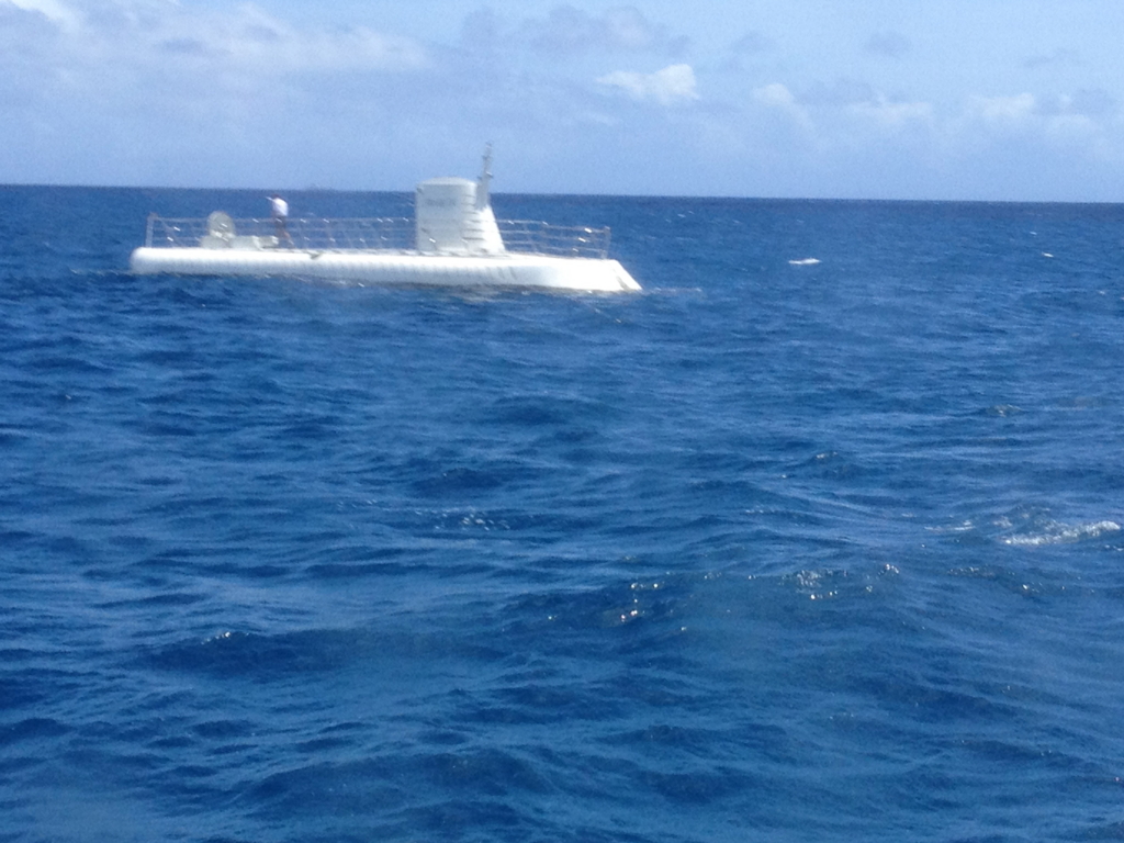 ハワイ オアフ島 観光用潜水艦 「アトランティス」潜水中
