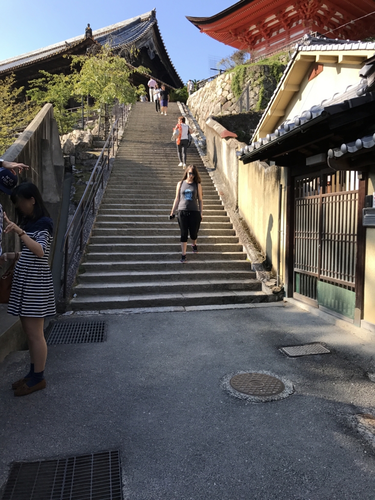 宮島 豊国神社（五重塔、千畳閣）への階段