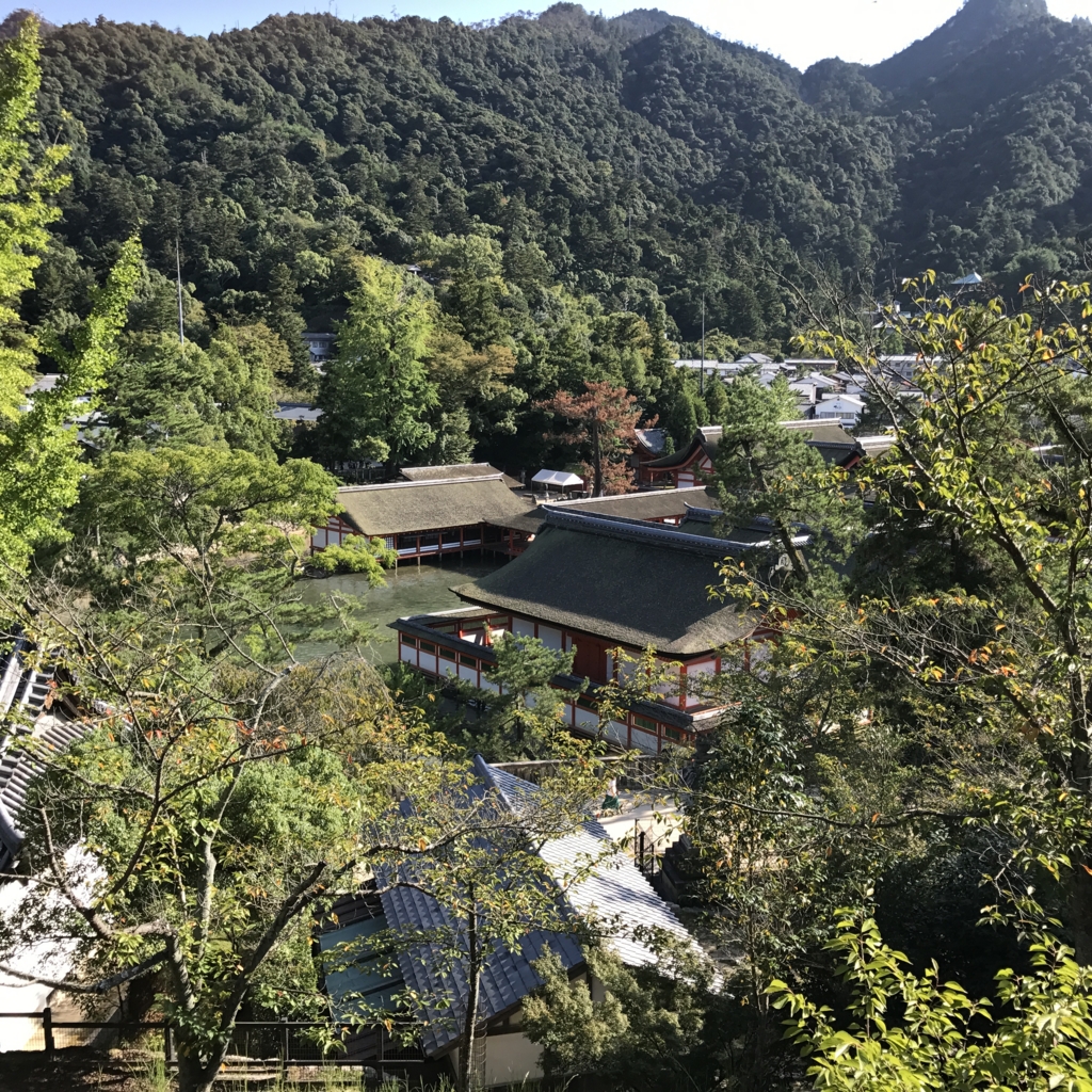 宮島 千畳閣 より 厳島神社