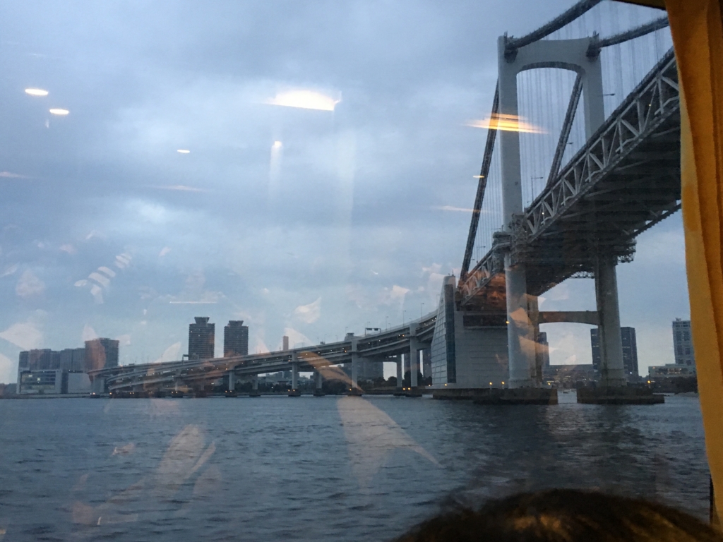 大島-東京 高速ジェット船より 撮影 レインボーブリッジ