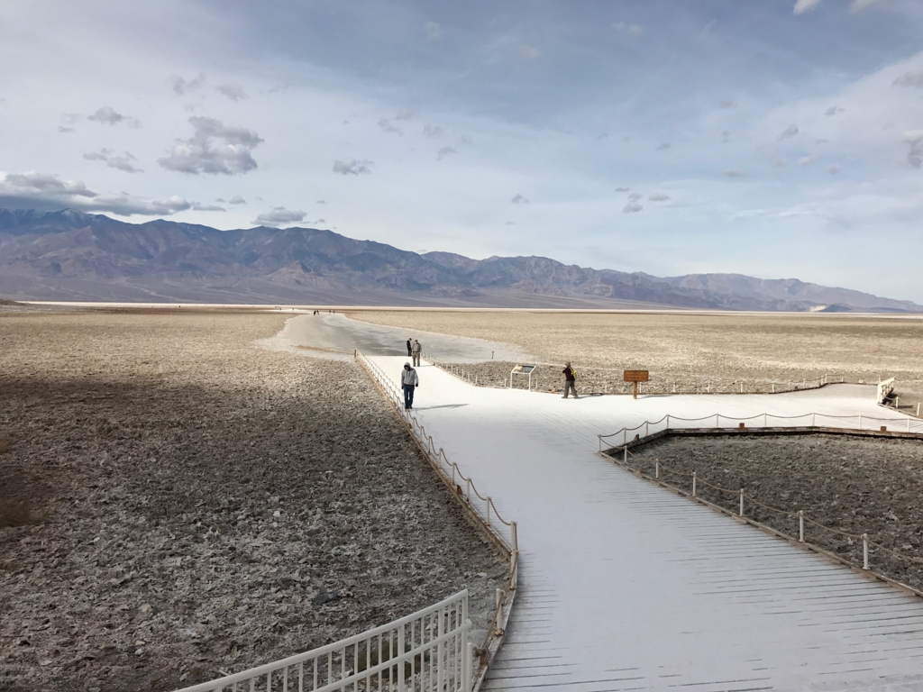 デスバレー国立公園 Bad Water到着 デスバレー国立公園 Bad Water到着