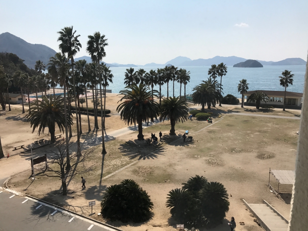 広島県 うさぎ島（大久島）4階の部屋より