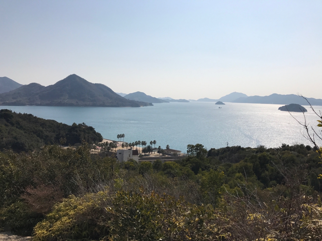広島県 うさぎ島（大久島）展望台 からの 道 （険しい道）景色 休暇村