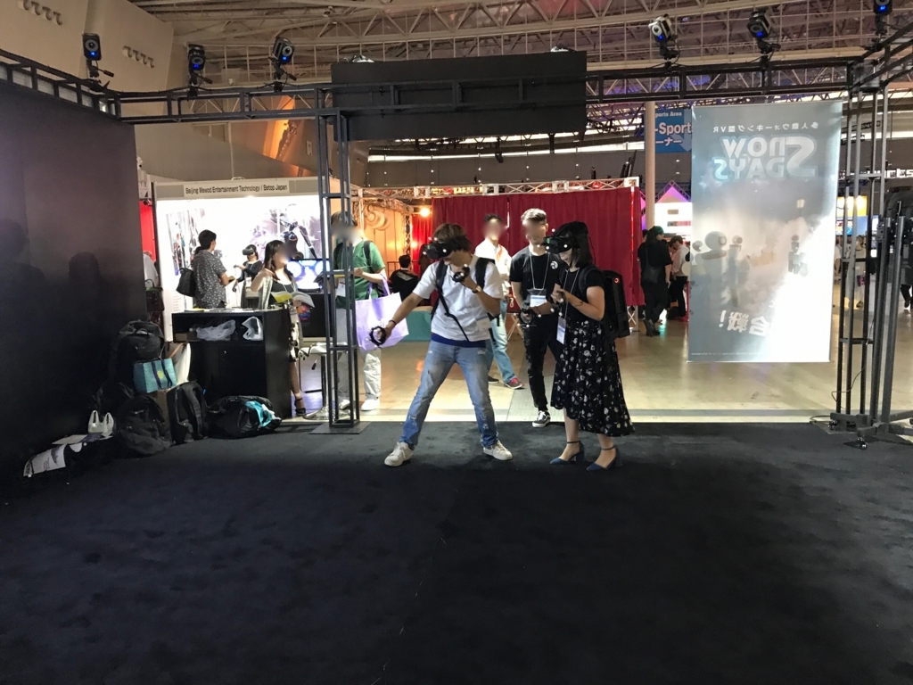 東京ゲームショウ2017 VR/ARコーナー REALIS社のVR 楽しい体験