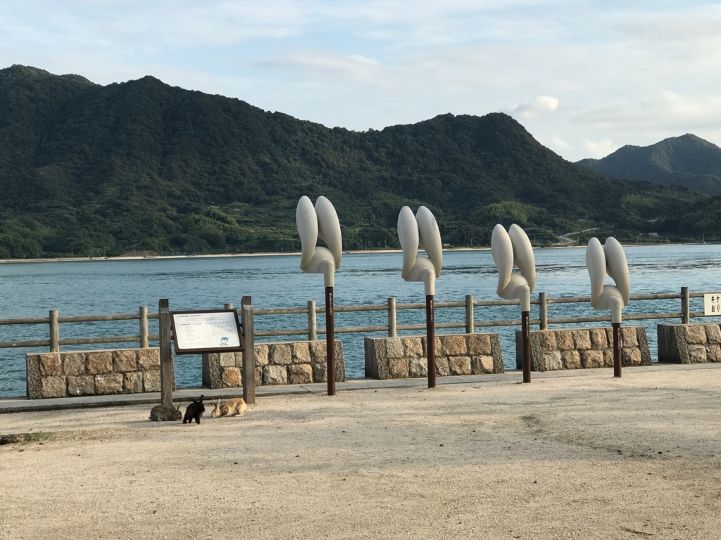 広島県 うさぎ島（大久野島）ウサギの耳