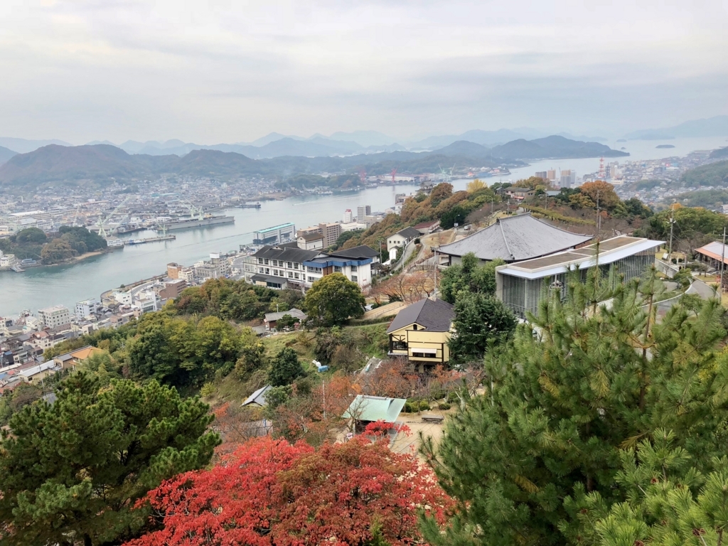 広島県 千光寺公園 展望台より 瀬戸内海の島々