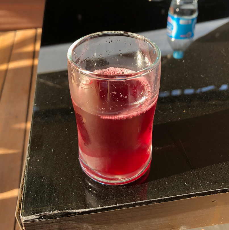 エジプト クルーズ船 MS/PREMIUM ウエリカムドリンク ハイビスカスティ