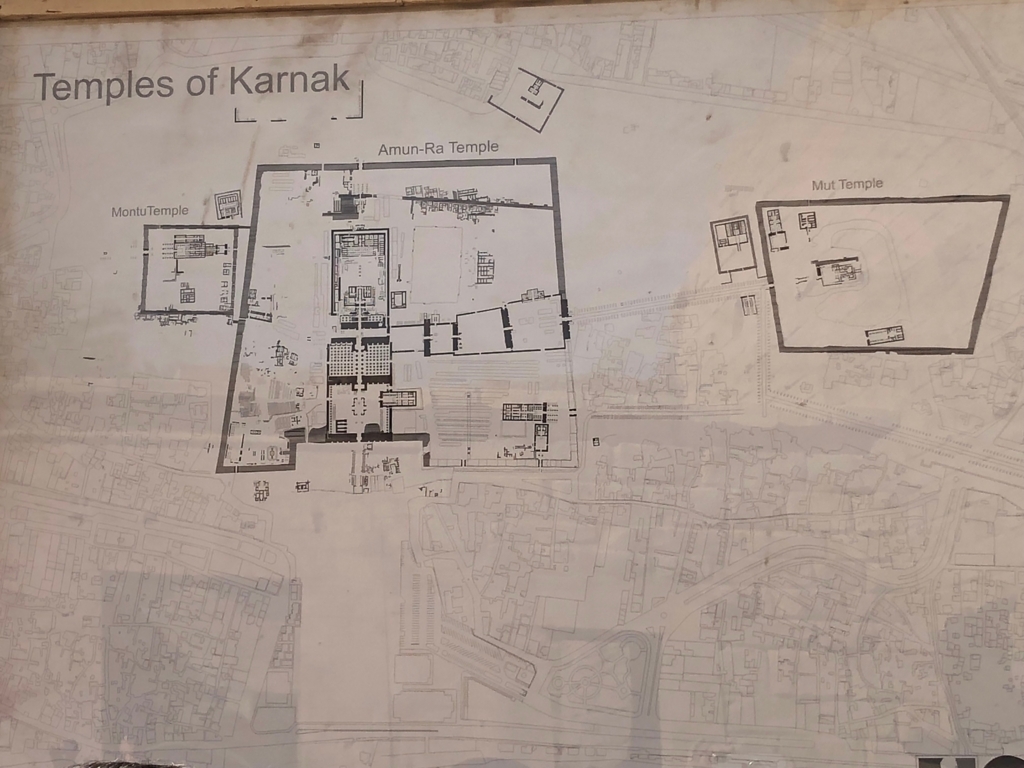 エジプト ルクソール カルナック神殿 マップ