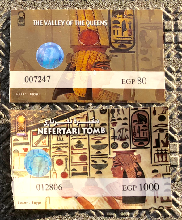 エジプト ルクソール 西岸 王妃の谷「ネフェルタリの墓」チケット