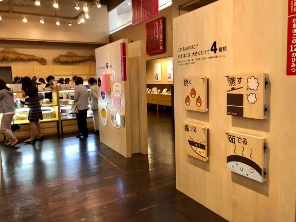 小田原・箱根「鈴廣 かまぼこの里」かまぼこ博物館　ショップ、いろいろな展示品