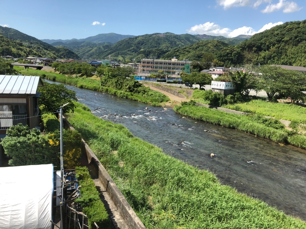 リゾート列車「伊豆クレイル IZU CRAILE」1号 車窓の風景 河津駅を過ぎたところからの山側 リゾート列車「伊豆クレイル IZU CRAILE」1号 車窓の風景 河津駅を過ぎたところからの山側