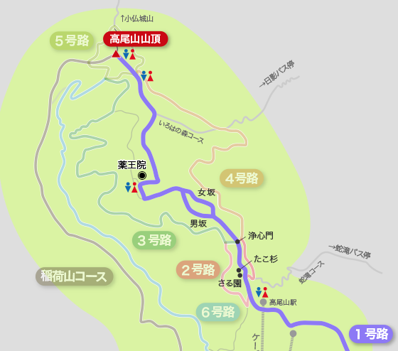 高尾山 一号路 マップ by mttakaomagazine.com 高尾山 一号路 マップ by mttakaomagazine.com
