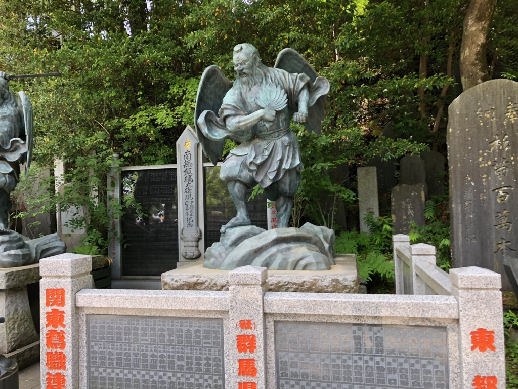 2018年5月 高尾山 薬王院 山門をくぐると 天狗様 2018年5月 高尾山 薬王院 山門をくぐると 天狗様