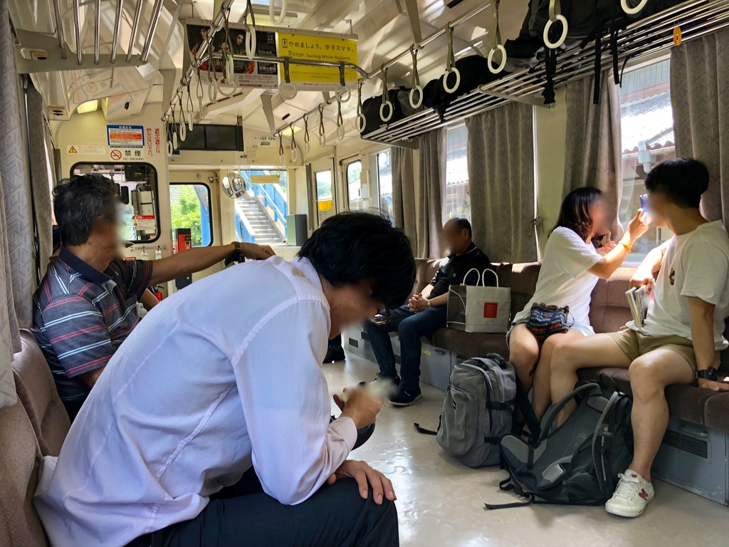 2018年6月 山口県 JR美祢線 車内