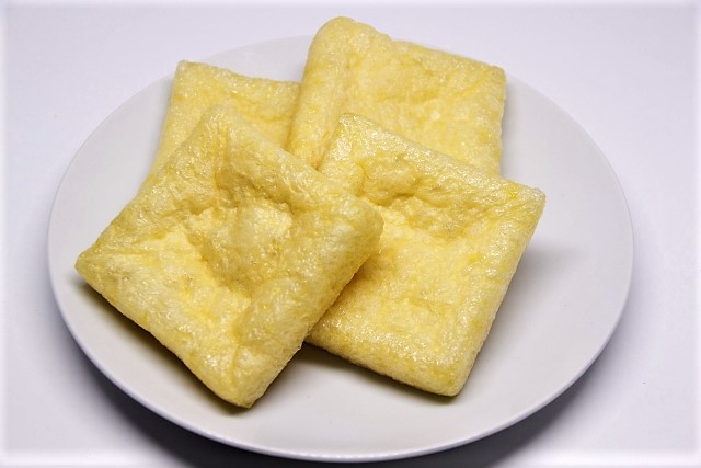 油揚げの油抜き 油揚げの油抜き
