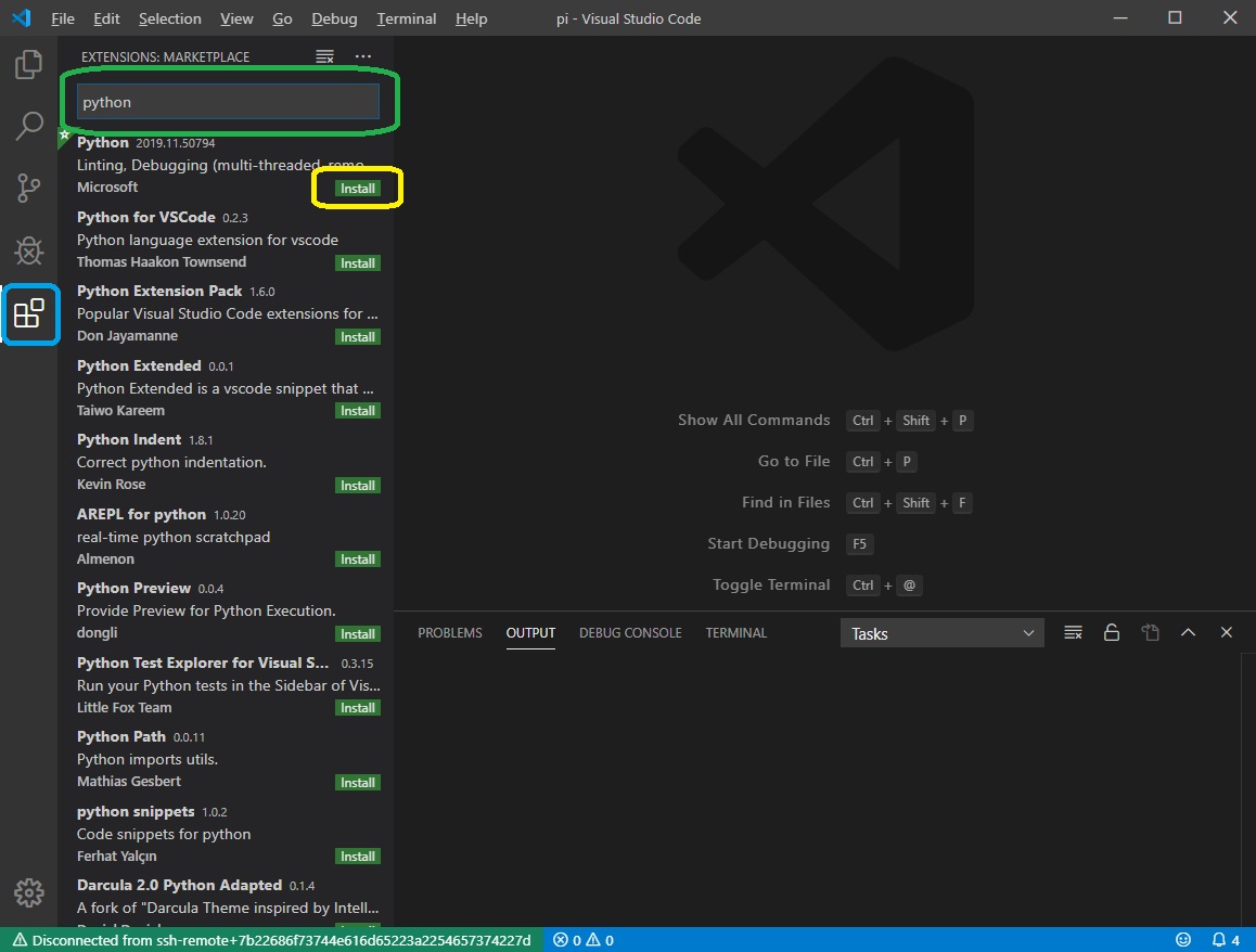f:id:raspberrypi:20191214093722j:plain vscode extensions