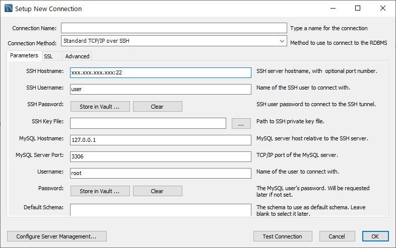 workbench setting