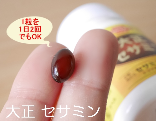 大正 セサミン 口コミ 効果 980円 初回限定 大正製薬ダイレクト せさみん 胡麻 ゴマ 亜麻仁油 えごま油 サプリメント ブログ パッケージ 1粒を2回