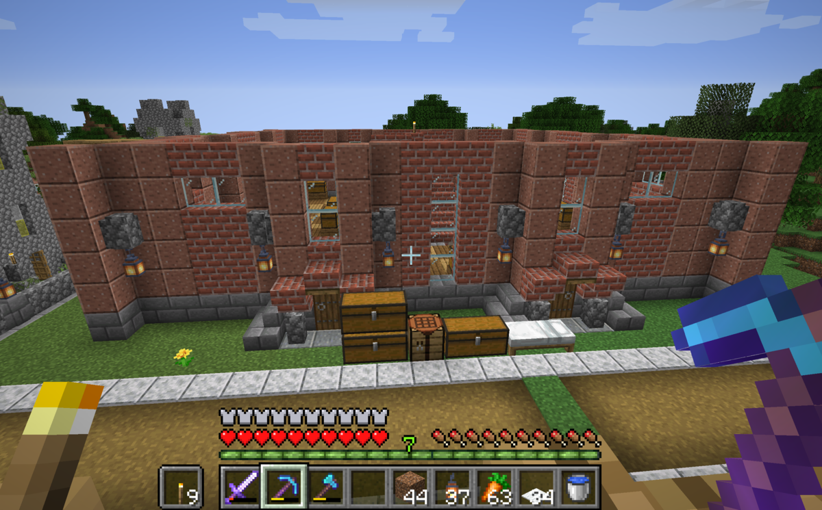 倉庫兼司書置き場をつくりはじめた Minecraft 1 14 マイクラ村生活