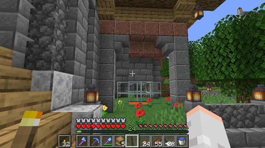 屠殺装置の装飾 Minecraft 1 14 マイクラ村生活