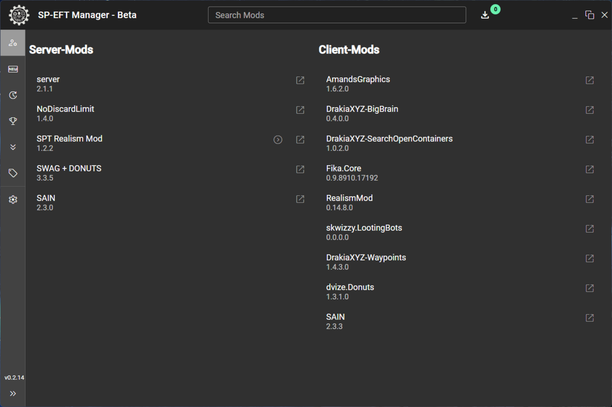 SPT+FIKA環境でのMODインストールと設定 re_nasuchanの日記